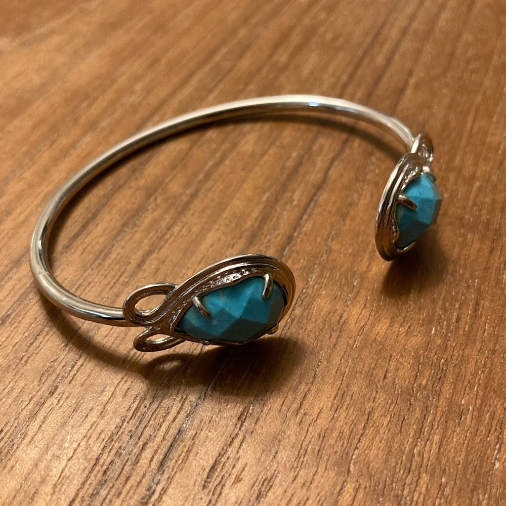Silver and Blue Kendra Scott Andy Bracelet